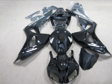 2006-2007 Black White Decal Honda CBR1000RR Motorcycle Fairing Kits UK Factory