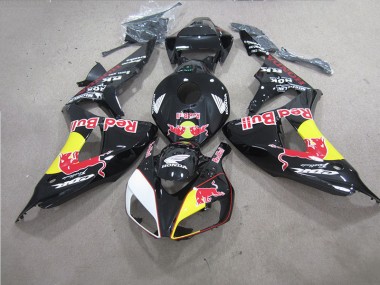 2006-2007 Black Red Bull Honda CBR1000RR Bike Fairings UK Factory