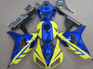 2006-2007 Blue Yellow Honda CBR1000RR Replacement Fairings UK Factory