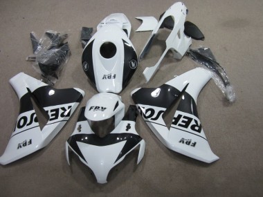 2008-2011 Black White Repsol Honda CBR1000RR Replacement Motorcycle Fairings UK Factory