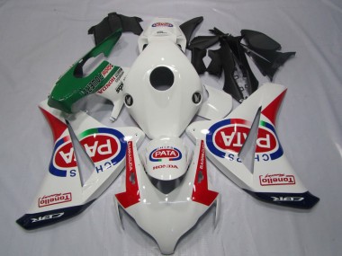 2008-2011 White Red PATA Honda CBR1000RR Motor Fairings UK Factory