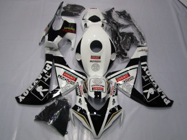 2008-2011 Black White Denso Playboy Honda CBR1000RR Motorcycle Fairing Kits UK Factory