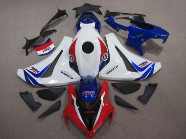 2008-2011 White Blue Red HRC Honda CBR1000RR Motor Bike Fairings UK Factory