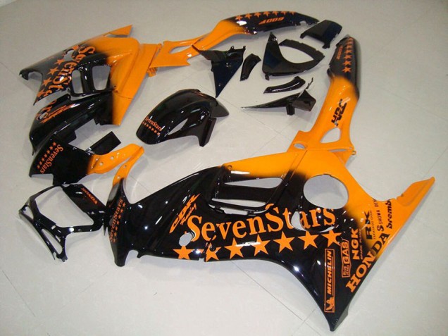 1995-1998 Black Orange SevenStars Honda CBR600 F3 Motor Fairings UK Factory