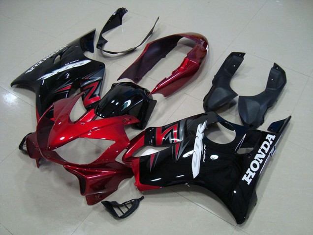 2004-2007 Black Red Honda CBR600 F4i Motorcycle Fairing Kit UK Factory