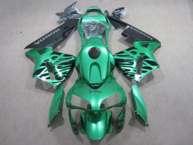 2003-2004 Green Black Honda CBR600RR Motor Bike Fairings UK Factory