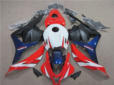 2009-2012 White Red Blue Honda CBR600RR Motorcycle Fairings Kits UK Factory