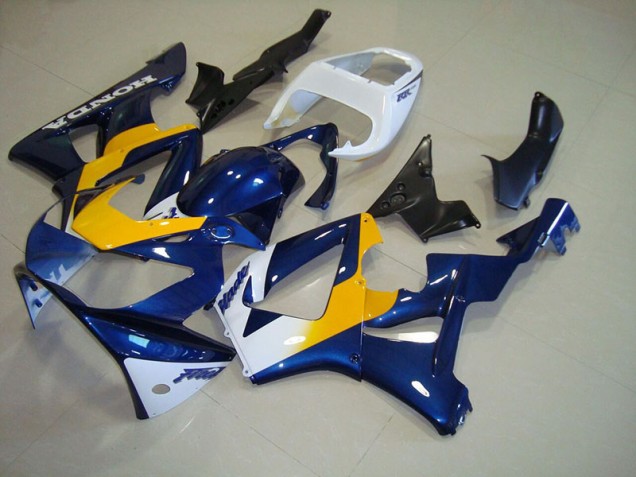 2000-2001 Blue Yellow Honda CBR900RR 929 Motorcyle Fairings UK Factory