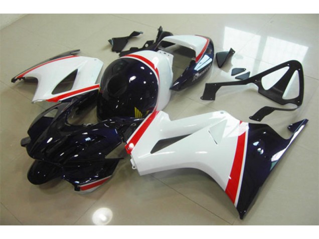 2002-2013 White Blue Honda VFR800 Replacement Motorcycle Fairings UK Factory