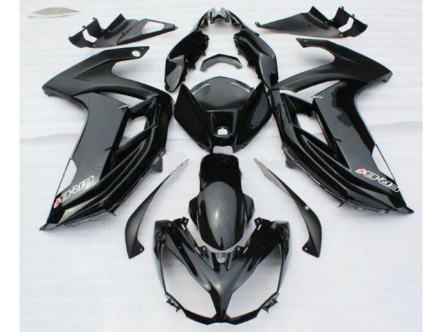 2012-2014 Black Kawasaki ER6F Bike Fairing Kit UK Factory