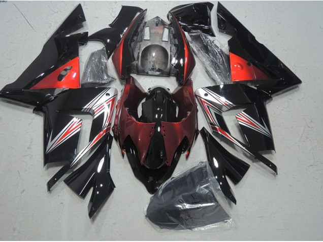 2003-2005 Black Red Kawasaki ZX10R Motorcylce Fairings UK Factory