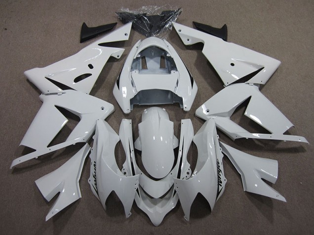 2003-2005 White Ninja Kawasaki ZX10R Motor Bike Fairings UK Factory