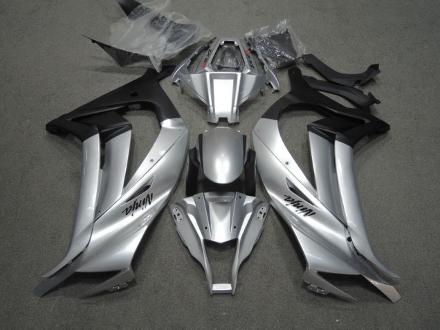 2011-2015 Silver Black Ninja Kawasaki ZX10R Motorcycle Replacement Fairings UK Factory