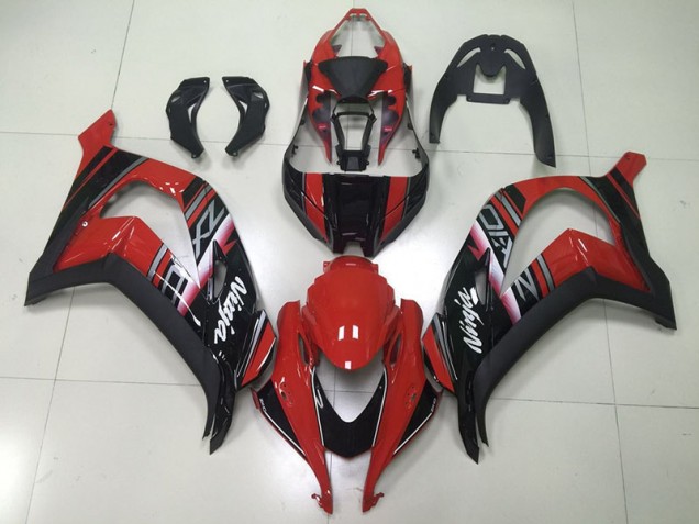 2016-2019 Black Red Ninja Kawasaki ZX10R Motorcycle Fairings Kit UK Factory