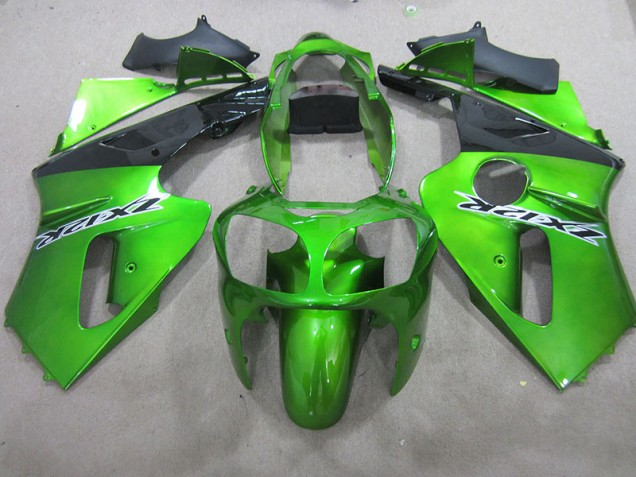 2000-2001 Green Kawasaki ZX12R Motorbike Fairings UK Factory