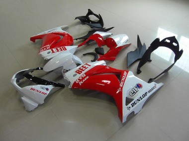 2008-2012 Red White BEET Kawasaki ZX250R Motor Fairings UK Factory