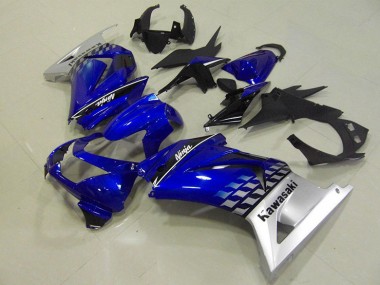 2008-2012 Blue Kawasaki ZX250R Motorcycle Fairings UK Factory