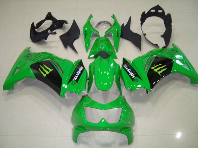 2008-2012 Green Monster Kawasaki ZX250R Motorcycle Fairing Kit UK Factory