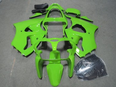 2000-2002 Green Kawasaki ZX6R Motorcycle Fairings Kits UK Factory