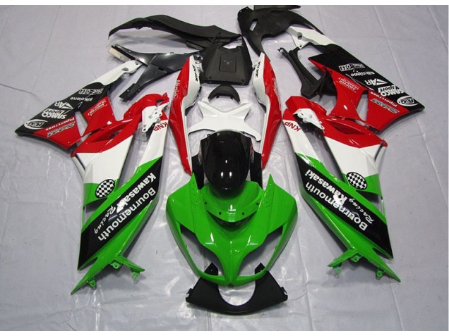 2009-2012 Green Red Kawasaki ZX6R Motorcylce Fairings UK Factory