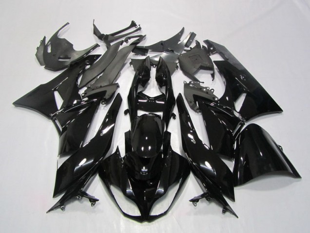 2009-2012 Black Kawasaki ZX6R Motorcycle Fairings UK Factory