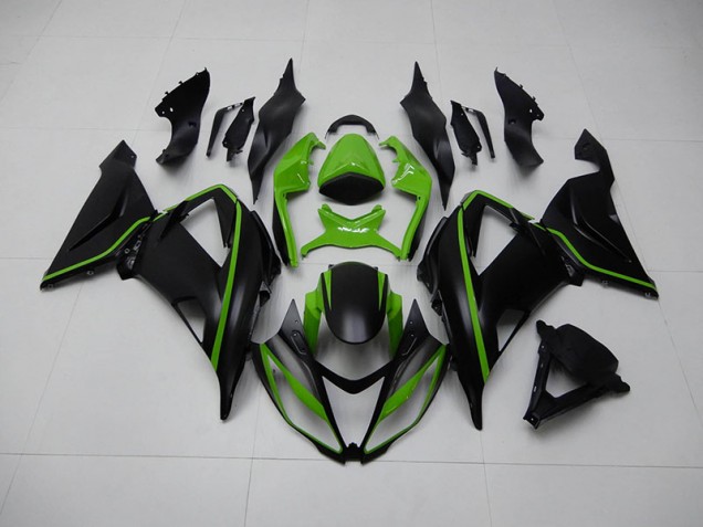 2013-2018 Black Green Kawasaki ZX6R Replacement Motorcycle Fairings UK Factory