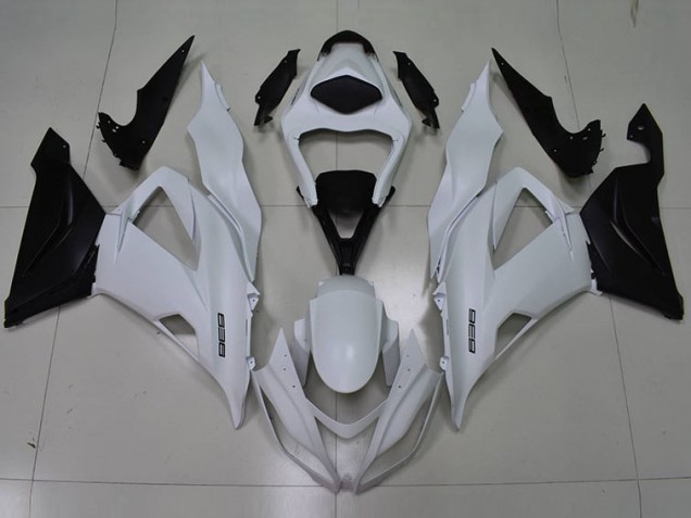 2013-2018 White Black 636 Kawasaki ZX6R Motorbike Fairing Kits UK Factory