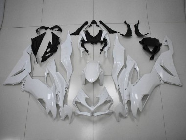 2019-2023 White Kawasaki ZX6R Motorcycle Replacement Fairings UK Factory