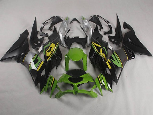 2019-2023 Black Green Kawasaki ZX6R Motorcyle Fairings UK Factory