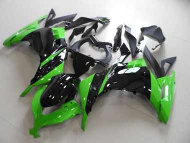 2013-2016 Black Green Kawasaki ZX300R Motorbike Fairing Kits UK Factory