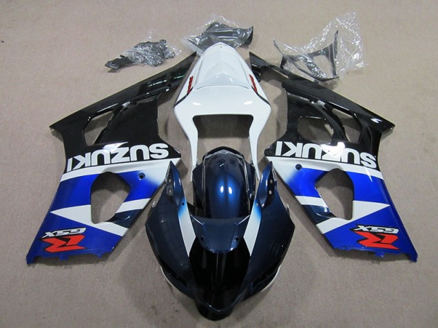 2003-2004 Blue White Decal Suzuki GSXR1000 Bike Fairings UK Factory