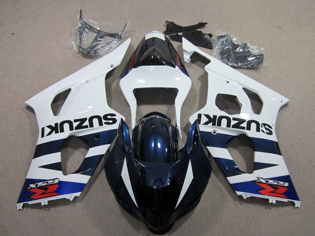 2003-2004 White Blue Black Decal Suzuki GSXR1000 Bike Fairings UK Factory