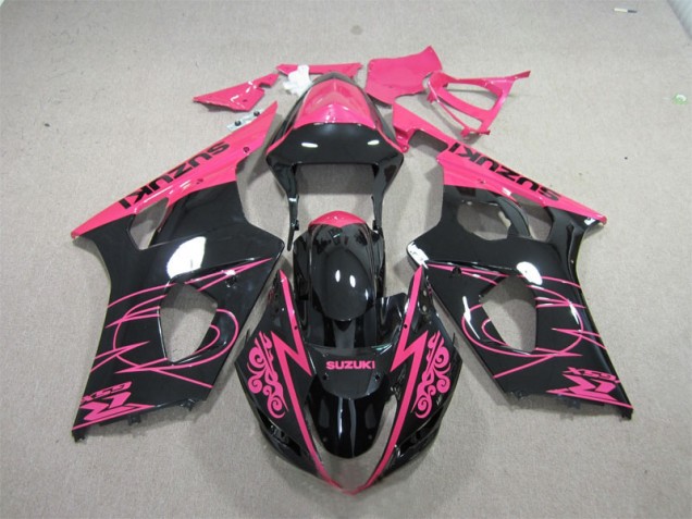 2003-2004 Pink Black Suzuki GSXR1000 Bike Fairing Kit UK Factory