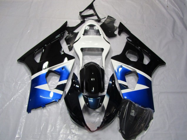 2003-2004 Blue White Suzuki GSXR1000 Replacement Fairings UK Factory