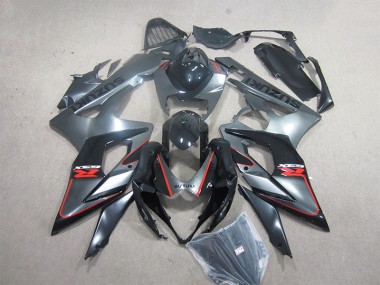 2005-2006 Black Red Suzuki GSXR1000 Motorcycle Fairings Kit UK Factory