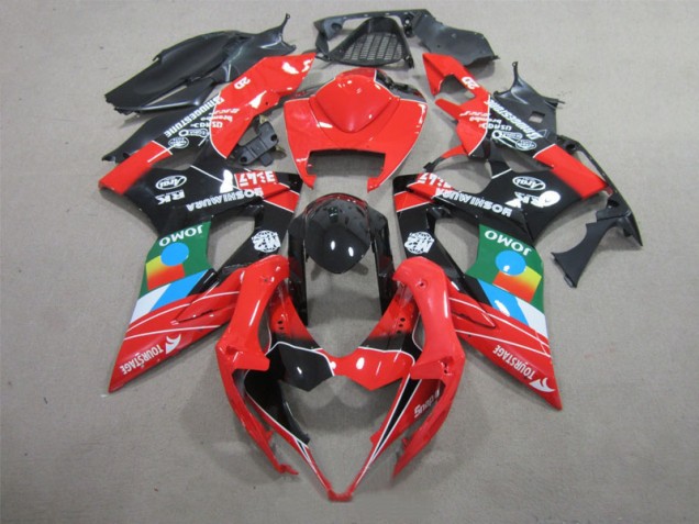 2005-2006 Black Red Green Suzuki GSXR1000 Bike Fairing UK Factory