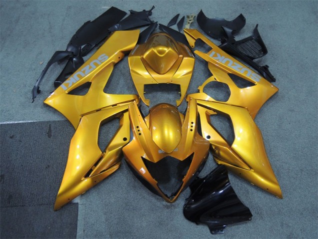 2005-2006 Gold Suzuki GSXR1000 Motorcycle Fairings Kit UK Factory