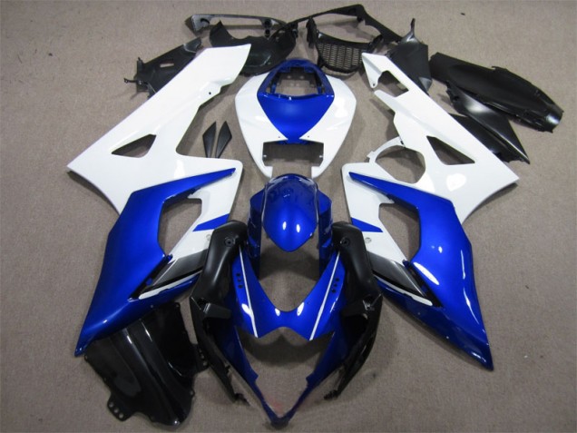 2005-2006 Blue White Suzuki GSXR1000 Motorcylce Fairings UK Factory