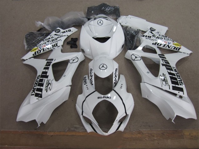 2007-2008 White Black Jordan Suzuki GSXR1000 Motorbike Fairings UK Factory