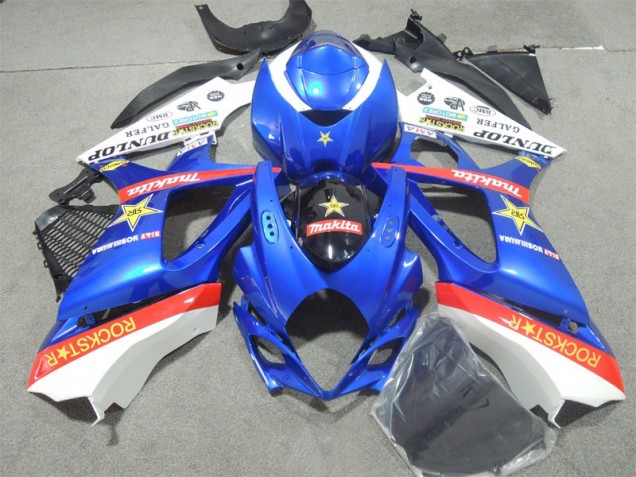 2007-2008 Blue Rockstar Suzuki GSXR1000 Motorcycle Fairings Kits UK Factory