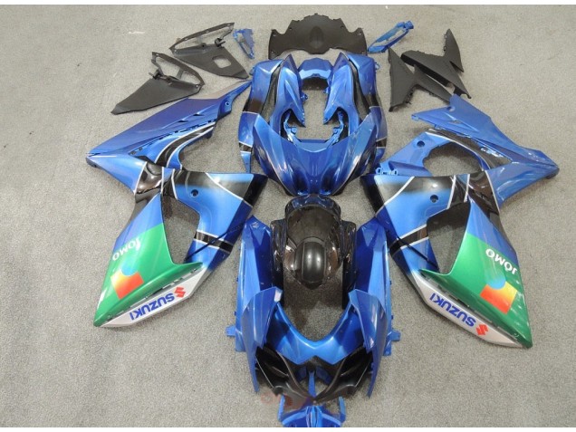 2009-2016 Blue Green JOMO Suzuki GSXR1000 Motorcycle Replacement Fairings UK Factory