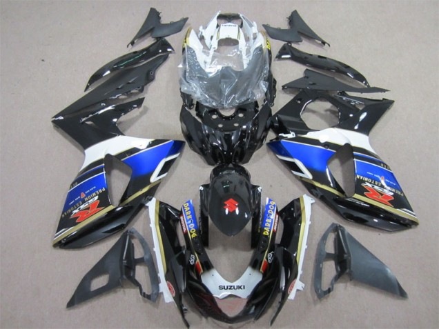 2009-2016 Black Blue Dark Dog Suzuki GSXR1000 Motorcycle Fairing Kits UK Factory