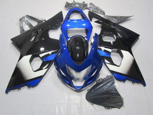 2004-2005 Black Blue Suzuki GSXR600 Motorcylce Fairings UK Factory