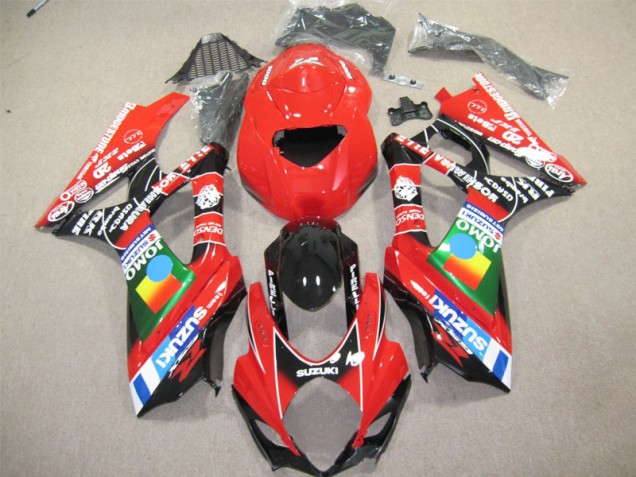 2004-2005 Red Black Suzuki GSXR600 Motorcycle Fairing Kit UK Factory