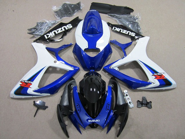 2006-2007 Blue White Suzuki GSXR600 Motorbike Fairings UK Factory