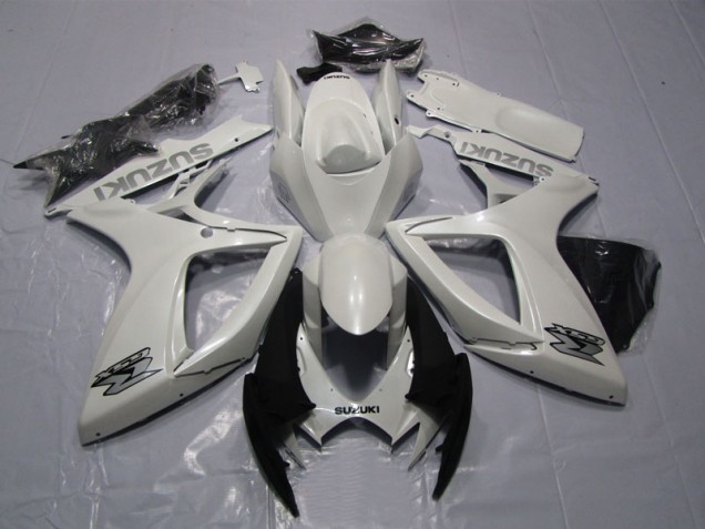 2006-2007 White Suzuki GSXR600 Motorcycle Bodywork UK Factory