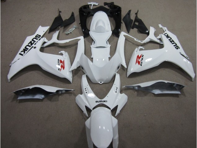 2006-2007 White Suzuki GSXR600 Motorcyle Fairings UK Factory