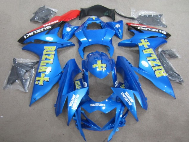 2011-2021 Blue Yellow Rizla Suzuki GSXR600 Motorcylce Fairings UK Factory