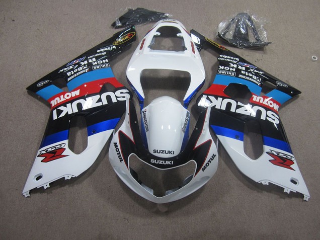 2001-2003 White Blue Red Motul Suzuki GSXR750 Motorbike Fairing UK Factory