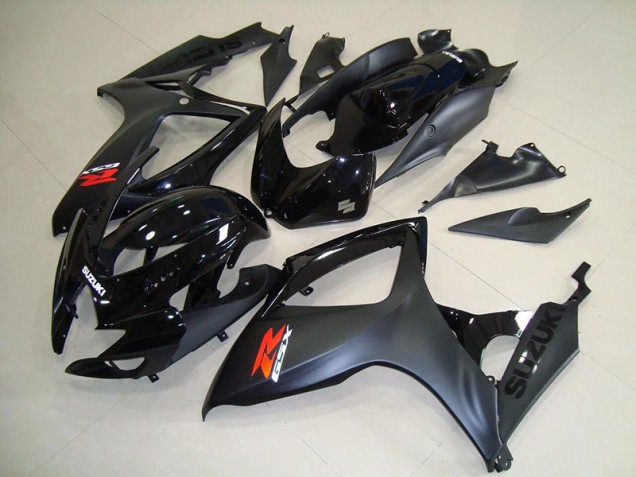 2006-2007 Matte Black Suzuki GSXR750 Motorcycle Fairings UK Factory